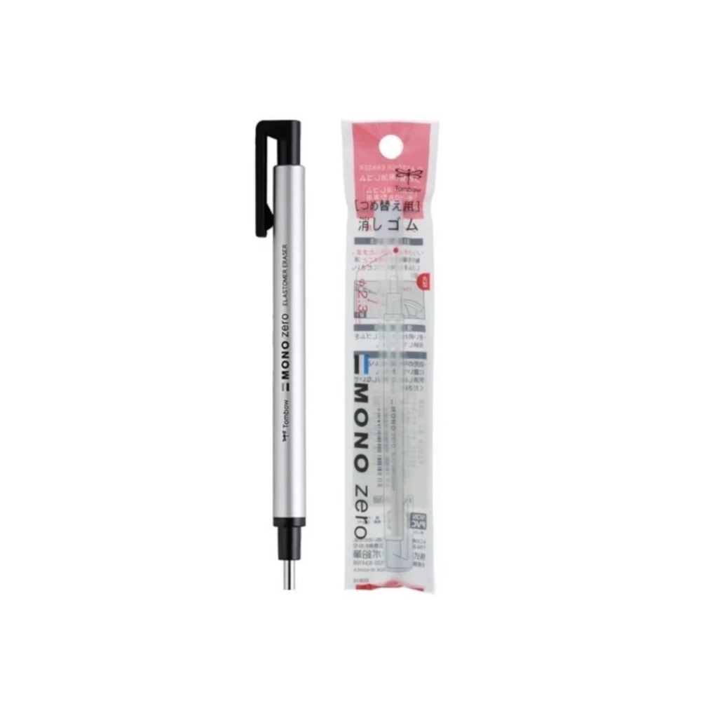 TOMBOW MONO ZERO ERASER BODY + REFILL SET